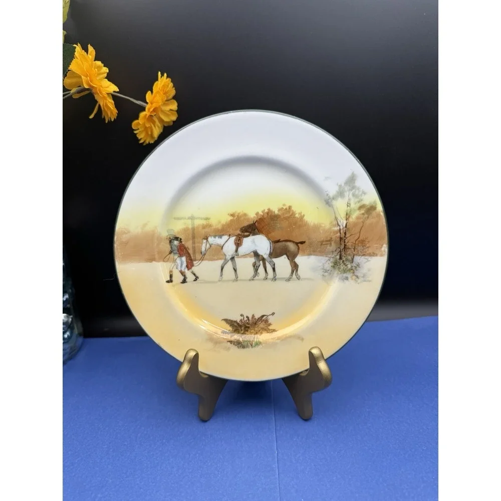 Vintage‎ Royal Doulton Made in England Hunting Scene (John Peel) Salad Plate